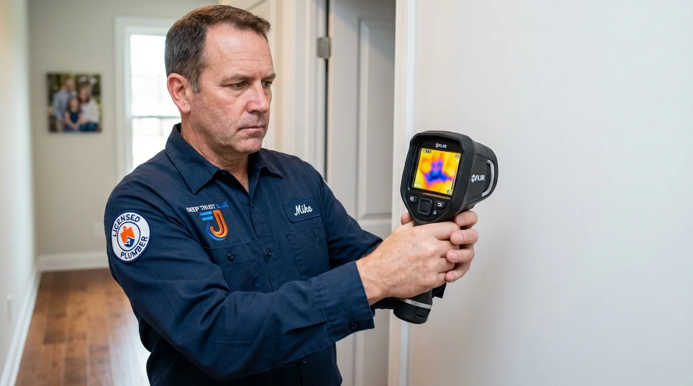 Thermal imaging leak detection by Johns Plumbing LLC in Mannington